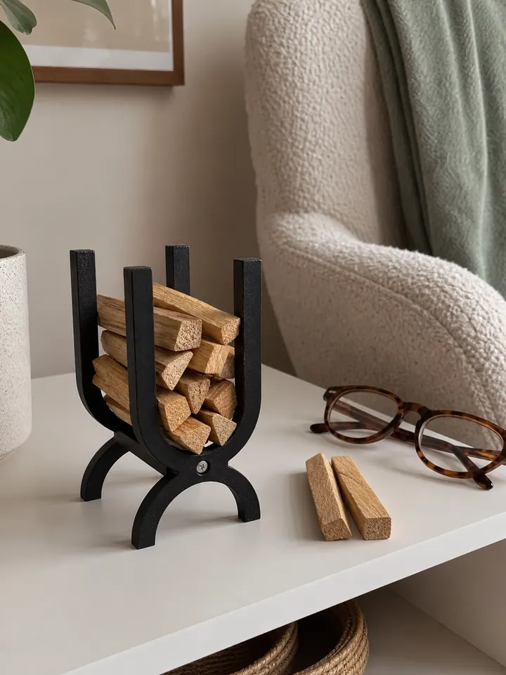 Wood Palo Santo & Sage Storage Organizer styling idea 4