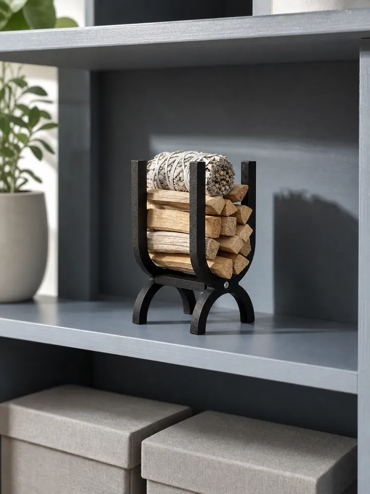 Wood Palo Santo & Sage Storage Organizer styling idea 6