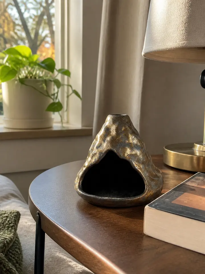 Ceramic Zongzi Incense Holder for Palo Santo, Sage & Cones styling idea 1