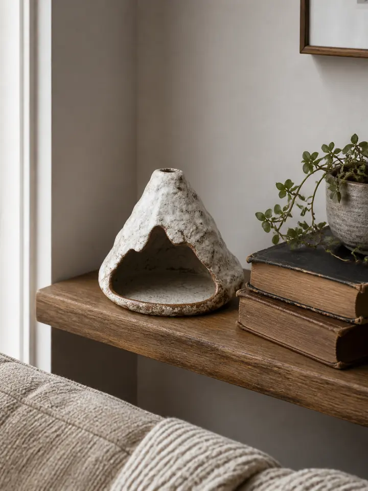 Ceramic Zongzi Incense Holder for Palo Santo, Sage & Cones styling idea 4