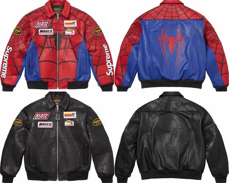 Supreme×Spiderman Jacket（Red）