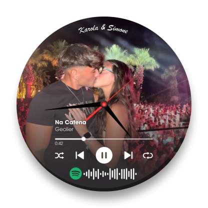 Sound Memor - L'Orologio Musicale Spotify In Vetro