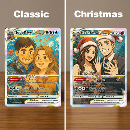 50% OFF🤩Personalized Couple Anime Art Trading Card