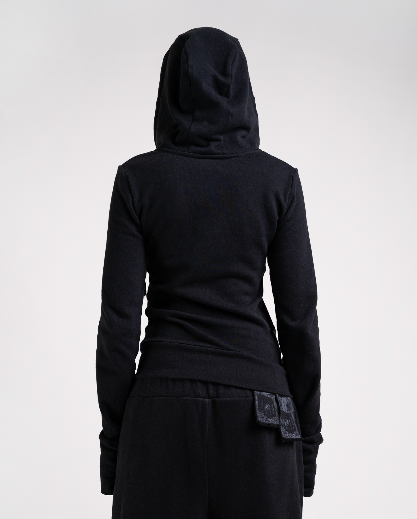 Big zipper hoodie（Black）