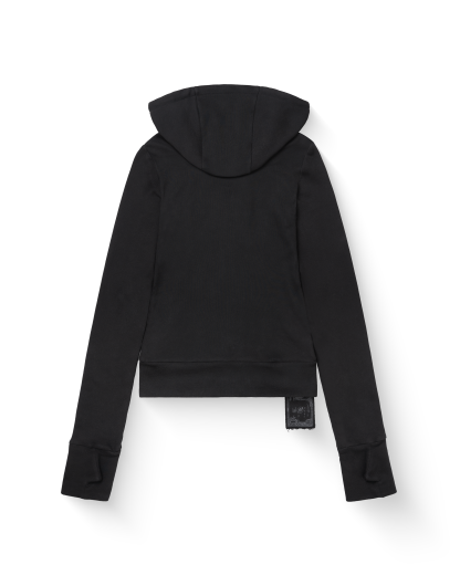 Big zipper hoodie（Black）