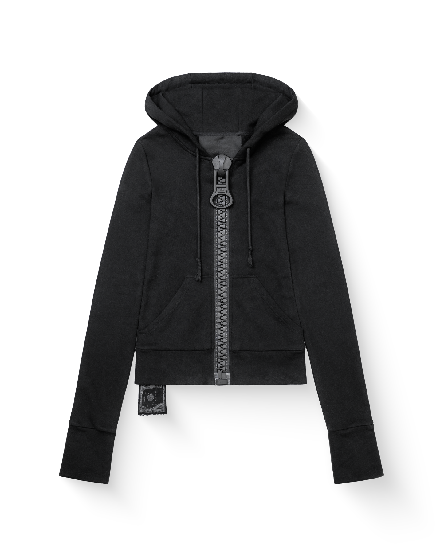 Big zipper hoodie（Black）