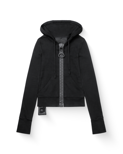 Big zipper hoodie（Black）