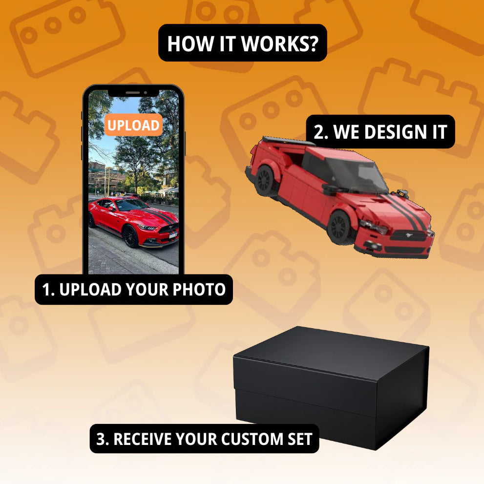 50% OFF💕Worlds First Customized Car Brick Set