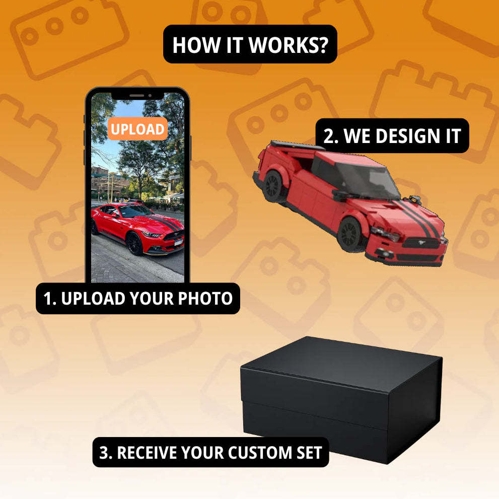 50% OFF💕Worlds First Customized Car Brick Set