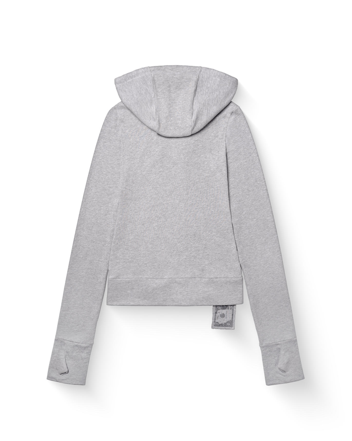 big zipper hoodie _ grey