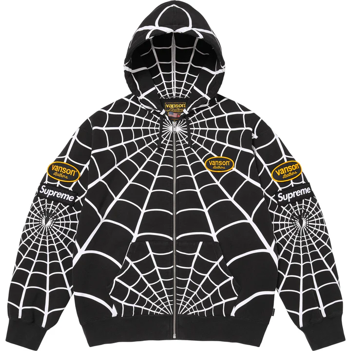 Spiderman Zip UpHooded Sweatshirt Man(Black)
