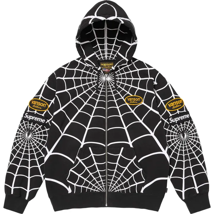 Spiderman Zip UpHooded Sweatshirt Man(Black)