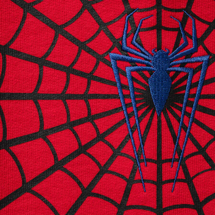 Spiderman Zip UpHooded Sweatshirt Man(Red)