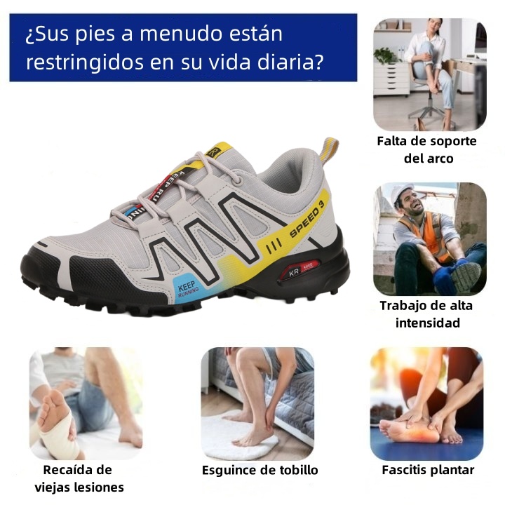 Zapatos ortopédicos de diseño ergonómico para dolores de espalda, articulaciones y pies - unisex
