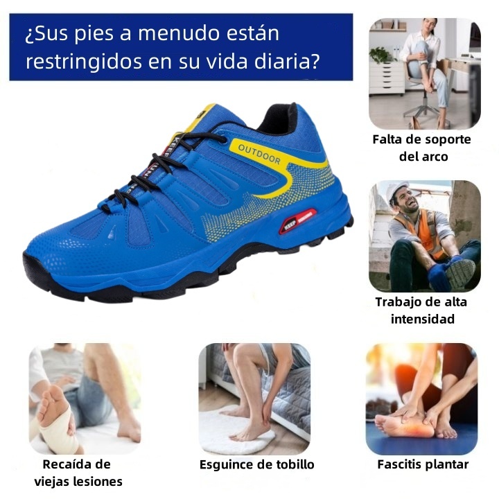 Zapatos ortopédicos diseñados ergonómicamente para dolores de espalda, articulaciones y pies (aptos para todos los hombres).