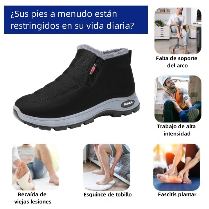 Riccicall® - Calzado ortopédico ergonómico de invierno para dolor de pies, rodillas y espalda - Unisex