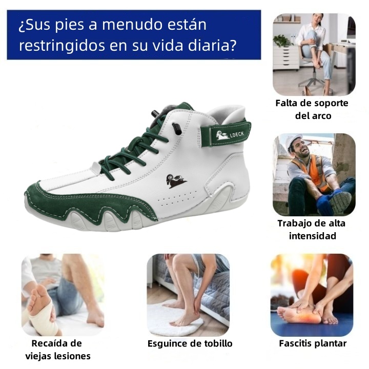 Riccicall® - Zapatos ortopédicos ergonómicos de piel, impermeables, alivian el dolor de pies - unisex