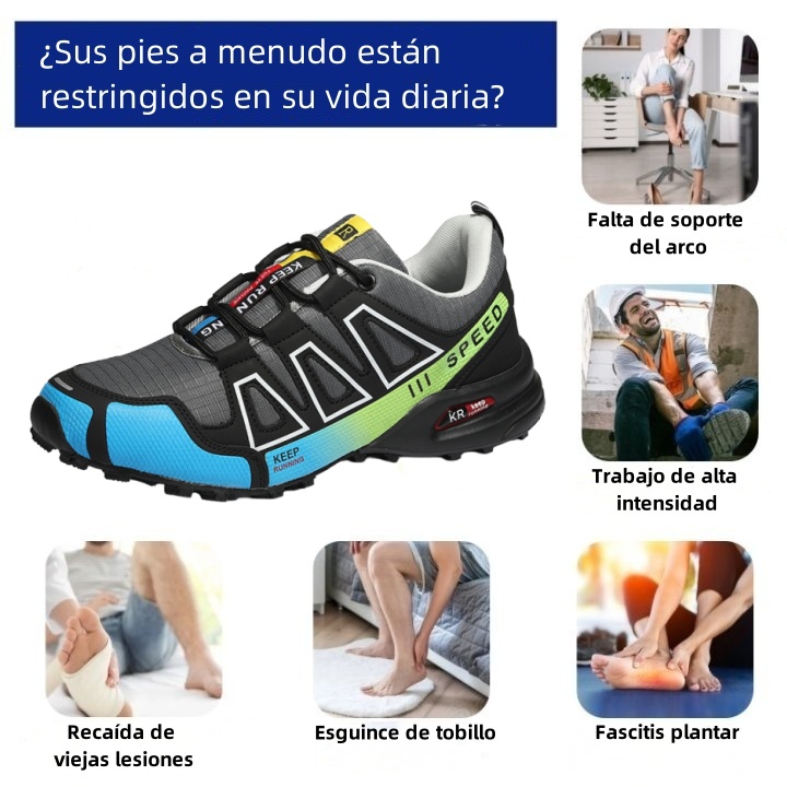 Zapatos ortopédicos de diseño ergonómico para dolores de espalda, articulaciones y pies - unisex