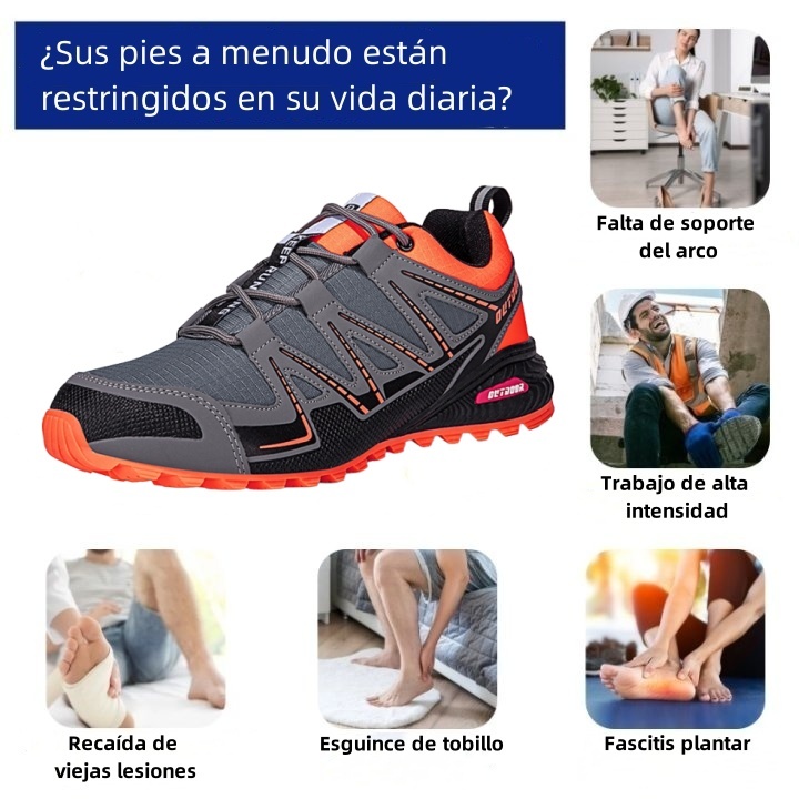 Zapatos ortopédicos de diseño ergonómico para dolores de espalda, articulaciones y pies - unisex