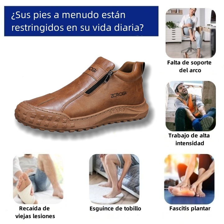 Zapatos ortopédicos Riccicall®: Ideales para caminar todo el día, alivian el dolor de pies, rodillas y espalda. Fabricados artesanalmente con cuero genuino.