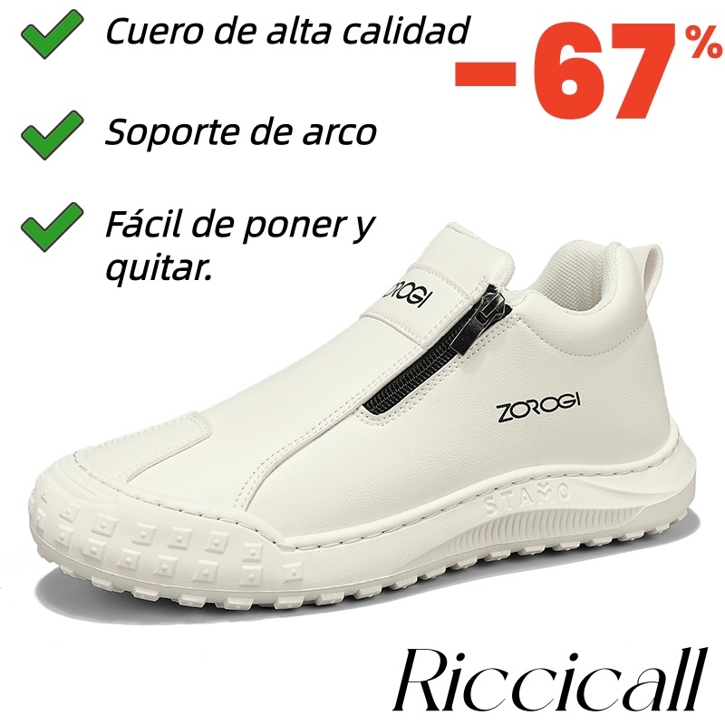 Zapatos ortopédicos Riccicall®: Ideales para caminar todo el día, alivian el dolor de pies, rodillas y espalda. Fabricados artesanalmente con cuero genuino.