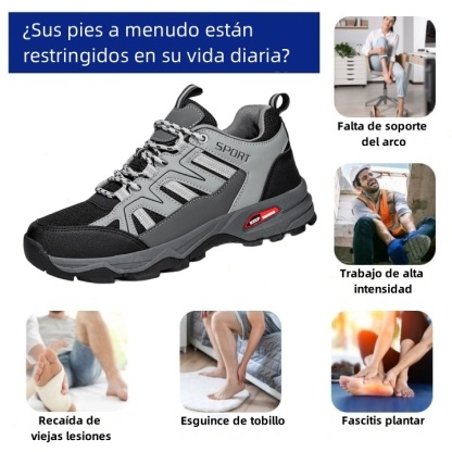 Zapatos ortopédicos diseñados ergonómicamente para dolores de espalda, articulaciones y pies (aptos para todos los hombres).