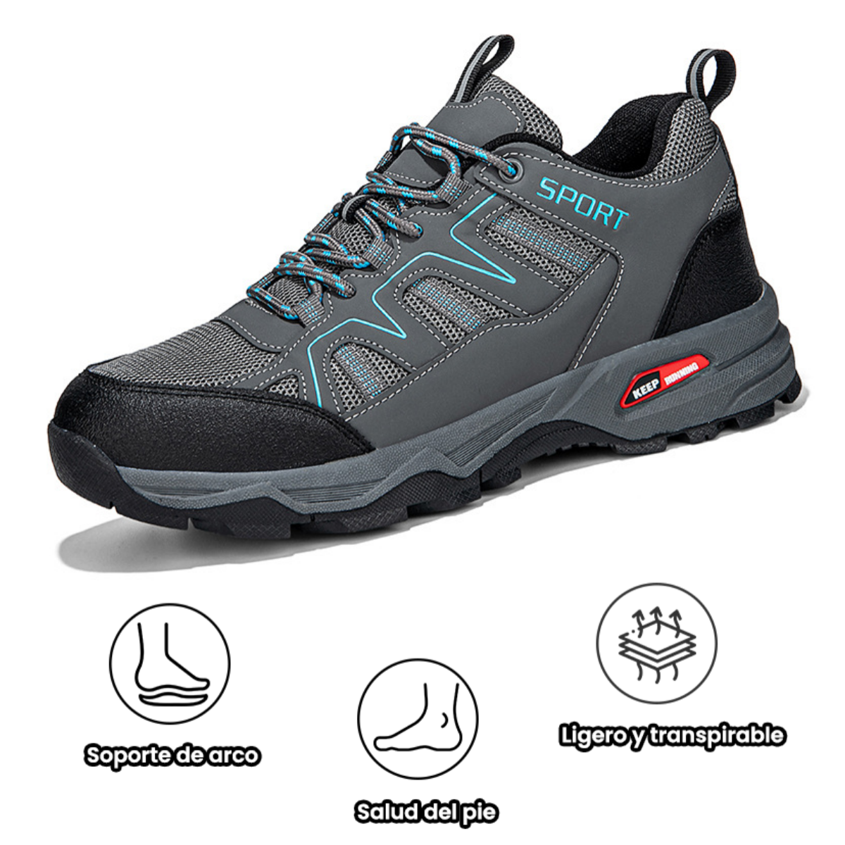 Zapatos ortopédicos diseñados ergonómicamente para dolores de espalda, articulaciones y pies (aptos para todos los hombres).