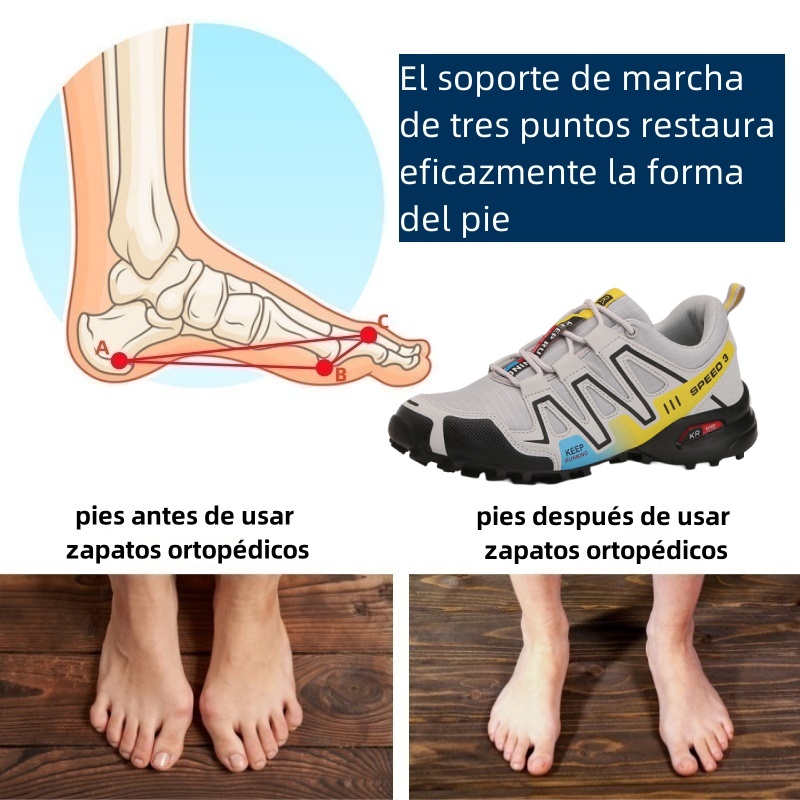 Zapatos ortopédicos de diseño ergonómico para dolores de espalda, articulaciones y pies - unisex