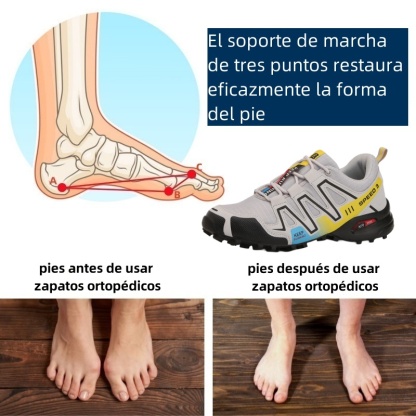 Zapatos ortopédicos de diseño ergonómico para dolores de espalda, articulaciones y pies - unisex