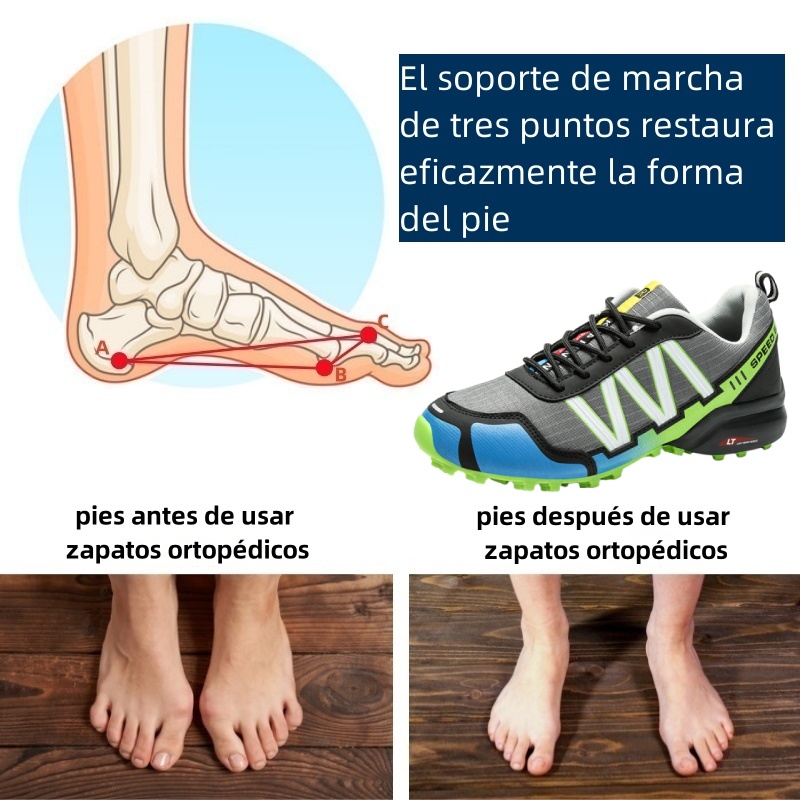 Zapatos ortopédicos diseñados ergonómicamente para dolores de espalda, articulaciones y pies (aptos para todos los hombres).