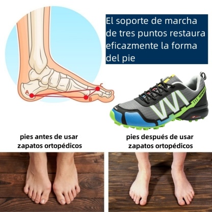 Zapatos ortopédicos diseñados ergonómicamente para dolores de espalda, articulaciones y pies (aptos para todos los hombres).