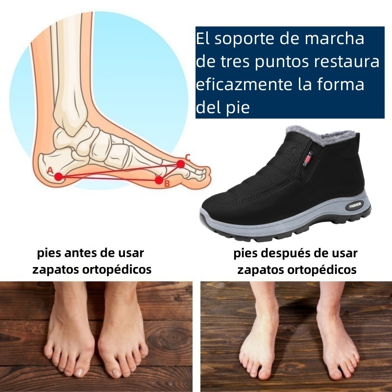 Riccicall® - Calzado ortopédico ergonómico de invierno para dolor de pies, rodillas y espalda - Unisex