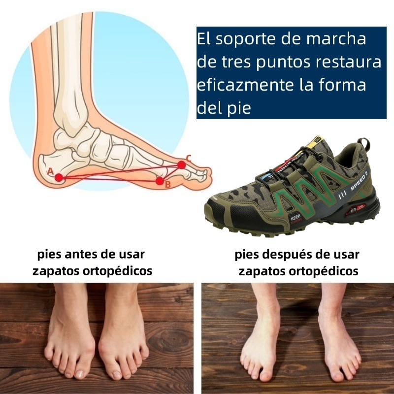Zapatos ortopédicos de diseño ergonómico para dolores de espalda, articulaciones y pies - unisex