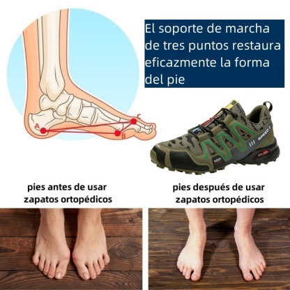 Zapatos ortopédicos de diseño ergonómico para dolores de espalda, articulaciones y pies - unisex