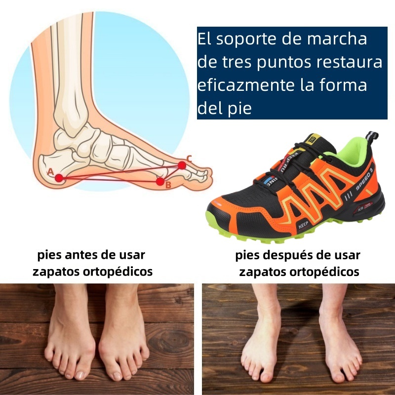 Zapatos ortopédicos de diseño ergonómico para dolores de espalda, articulaciones y pies - unisex