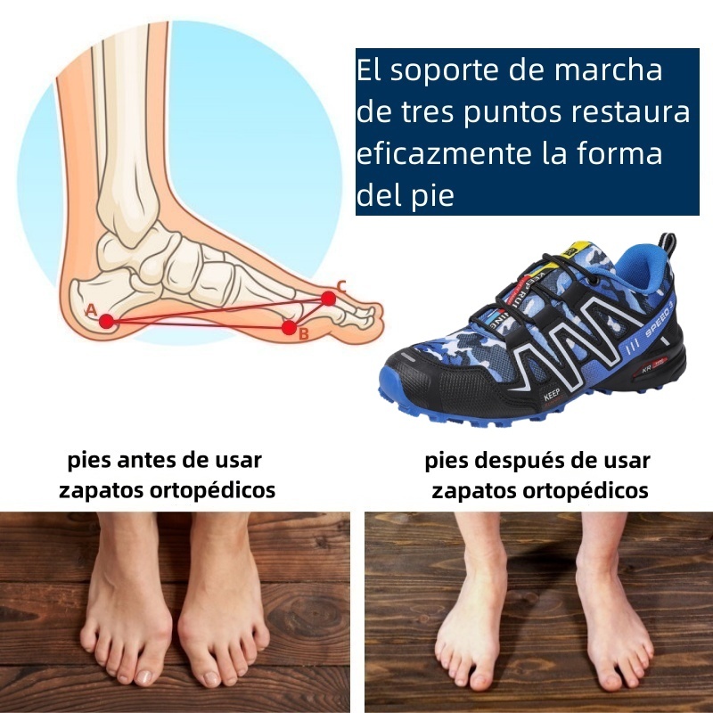 Zapatos ortopédicos de diseño ergonómico para dolores de espalda, articulaciones y pies - unisex