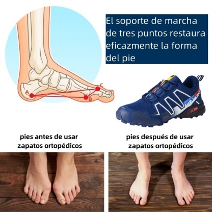 Zapatos ortopédicos de diseño ergonómico para dolores de espalda, articulaciones y pies - unisex