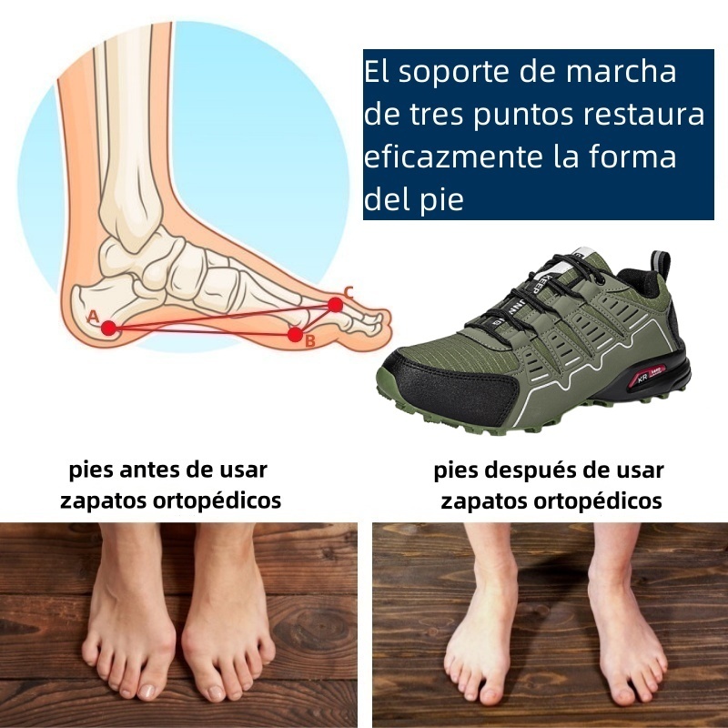 Zapatos ortopédicos de diseño ergonómico para dolores de espalda, articulaciones y pies - unisex