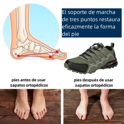 Zapatos ortopédicos de diseño ergonómico para dolores de espalda, articulaciones y pies - unisex