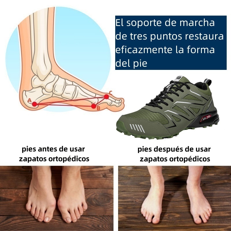 Zapatos ortopédicos de diseño ergonómico para dolores de espalda, articulaciones y pies - unisex