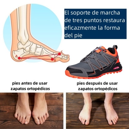 Zapatos ortopédicos de diseño ergonómico para dolores de espalda, articulaciones y pies - unisex