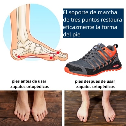 Zapatos ortopédicos de diseño ergonómico para dolores de espalda, articulaciones y pies - unisex