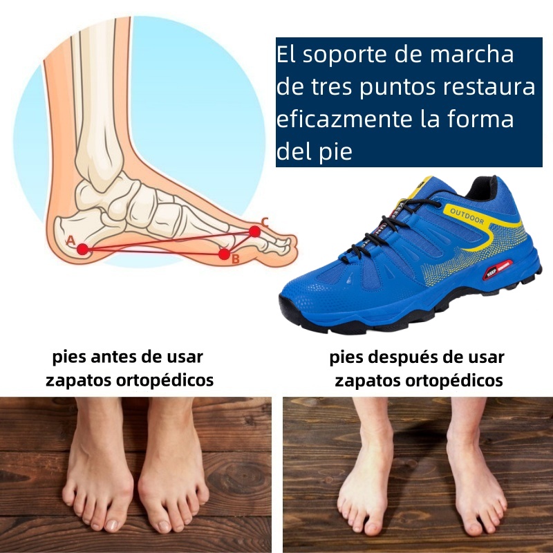 Zapatos ortopédicos diseñados ergonómicamente para dolores de espalda, articulaciones y pies (aptos para todos los hombres).