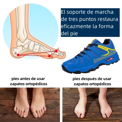 Zapatos ortopédicos diseñados ergonómicamente para dolores de espalda, articulaciones y pies (aptos para todos los hombres).