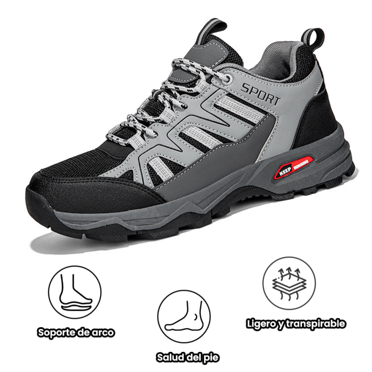 Zapatos ortopédicos diseñados ergonómicamente para dolores de espalda, articulaciones y pies (aptos para todos los hombres).