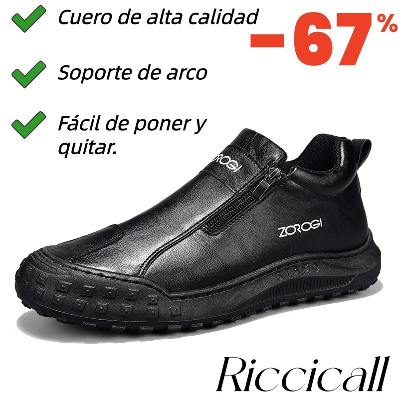 Zapatos ortopédicos Riccicall®: Ideales para caminar todo el día, alivian el dolor de pies, rodillas y espalda. Fabricados artesanalmente con cuero genuino.