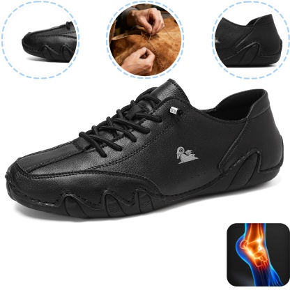 Riccicall® - Zapatos ortopédicos ergonómicos de piel, impermeables, alivian el dolor de pies - unisex