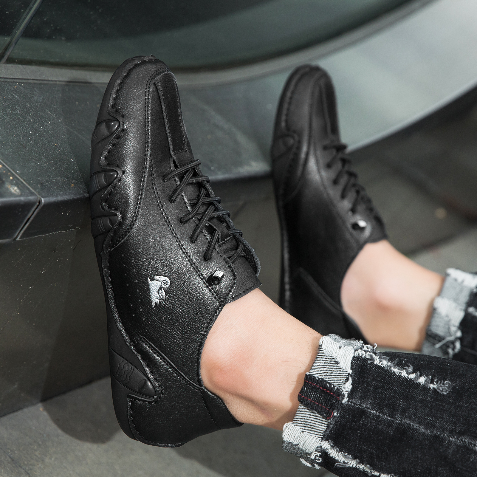 Riccicall® - Zapatos ortopédicos ergonómicos de piel, impermeables, alivian el dolor de pies - unisex