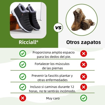 Riccicall® - Calzado ortopédico ergonómico de invierno para dolor de pies, rodillas y espalda - Unisex