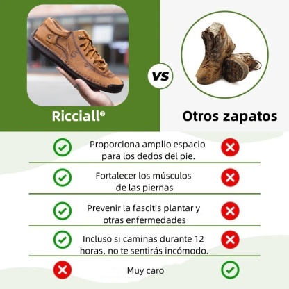 Calzado ortopédico médico Riccicall®: Diseñado ergonómicamente para aliviar el dolor de espalda, pies y articulaciones.